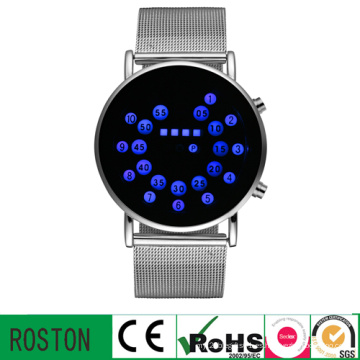 Reloj de pulsera de acero con RoHS CE FCC